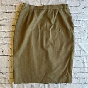Vintage Pencil Wool Blend 14 Skirt